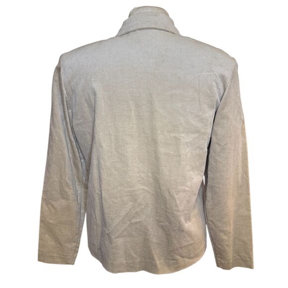 Blair Corduroy Button Front Jacket Tan Sz. 10P Unlined Lightweight Packable - Picture 3 of 10